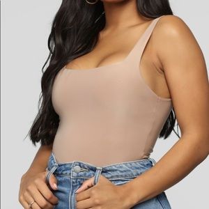 Fashion Nova “Until the End Bodysuit” in Nude